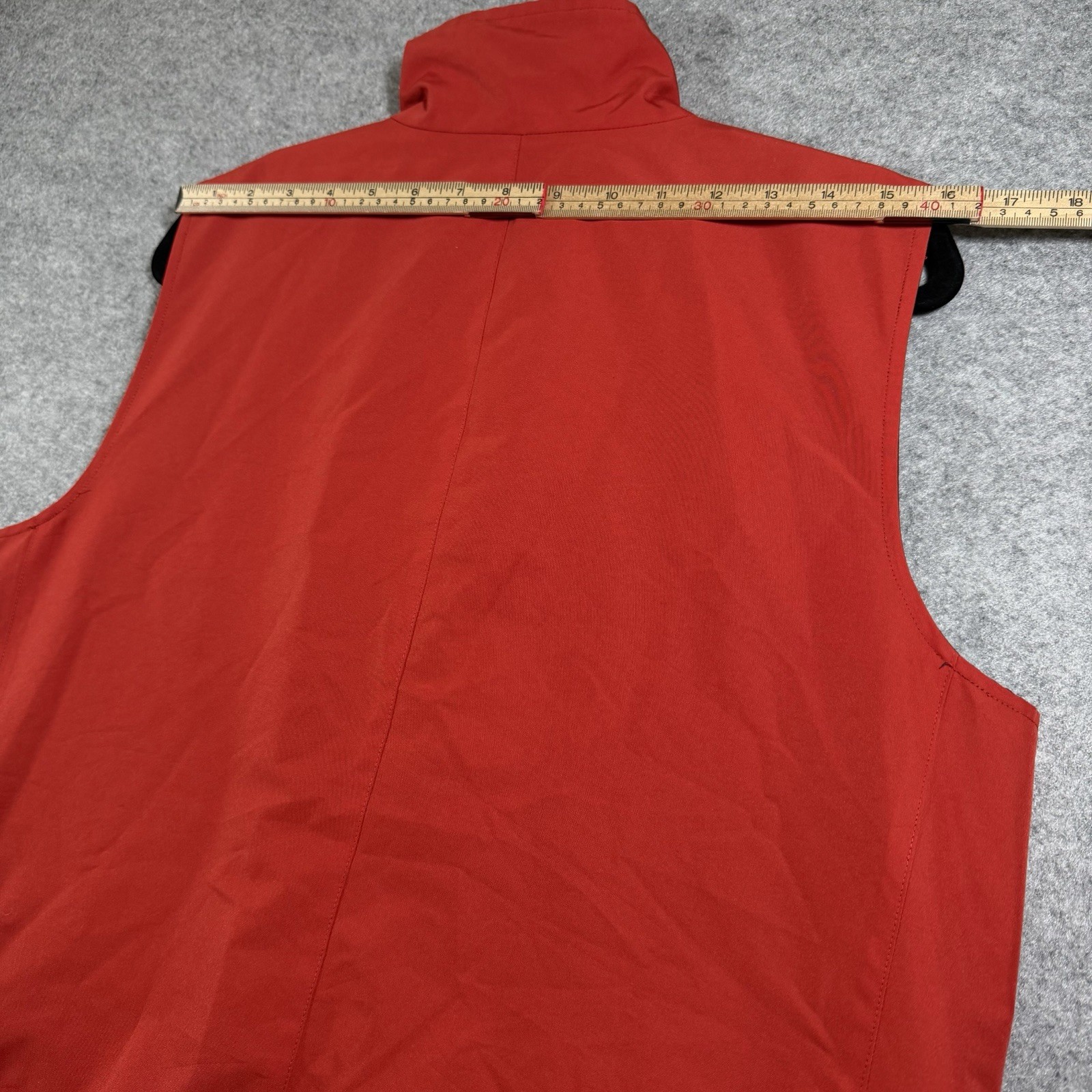 Chaps Reversible Vest Mens L Navy Red Full Zip Lightweight Pockets Missing Pull thumbnail 7