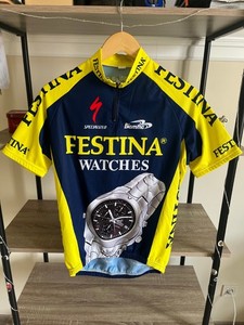 Festina Biemme Maillot Bicyclette Cyclisme Tg. L