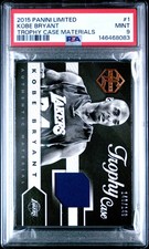 2015 PANINI LIMITED TROPHY CASE MATERIALS #1 KOBE BRYANT 140/149 PSA 9