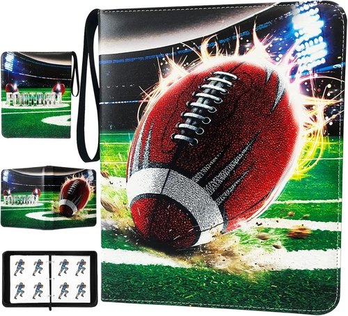 400 Pockets Football Cards Binder,Trading Cards Holder Card Collectors Album,Tra