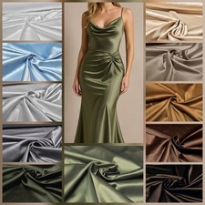 Baumwollsatin Stoff Stretch glänzend Baumwollmix Bekleidung Vorhang Deko ab 0,5m