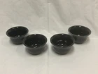 HLC Fiestaware Salsa Bowls 4” BLACK Set of 4 EUC!!