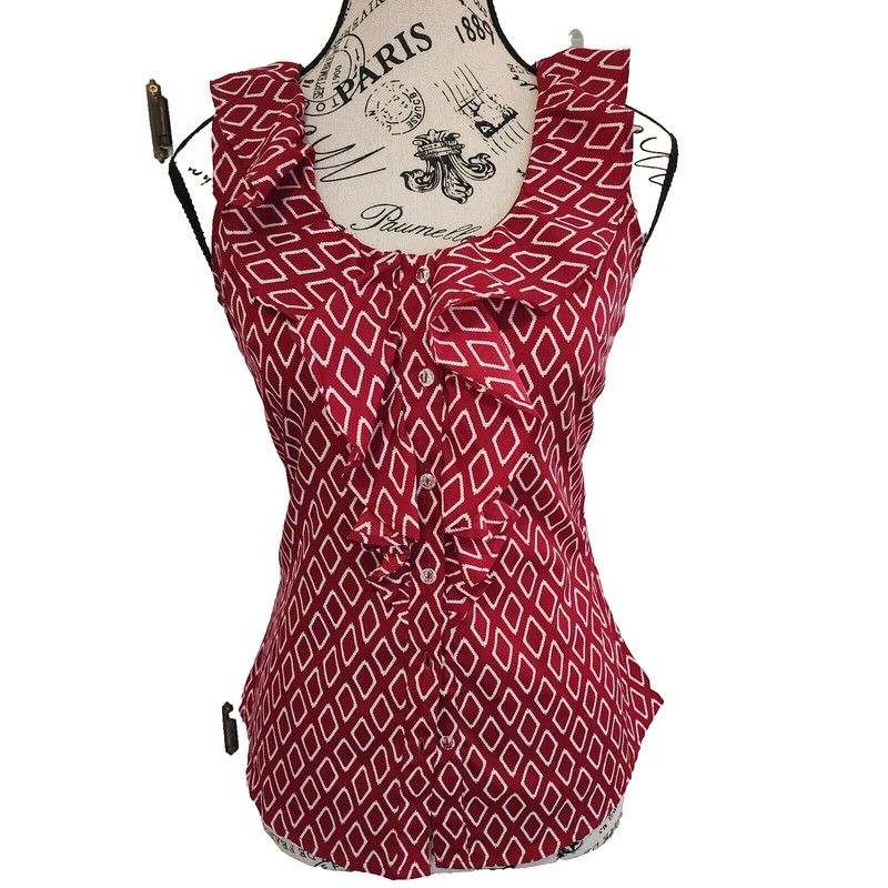 BANANA REPUBLIC red blouse- size XS