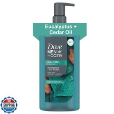 DOVE MEN CARE Body Wash Eucalyptus and Cedar Oil Plant-Based Moisturizing B