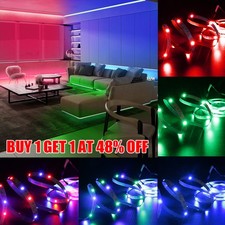 LED Strip Lights Battery Operated Dimmable RGB 2835 TV Back Lighting + Remote