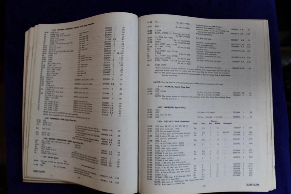 1929-1958 Chevrolet catálogo de peças e acessórios gravata borboleta caminhão Corvette 6 cilindros - Imagem 4 de 4
