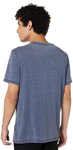 Men's Venice Burnout V-Neck Tee Shirt Medium American Navy | eBay