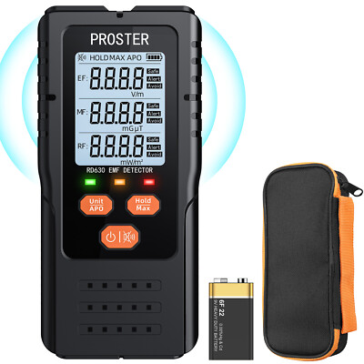 Digital EMF Tester Strahlenmessgerät Field Radiometer Geigerzähler für EF RF MF