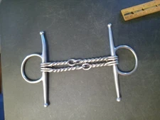 Used full cheek snaffle Bit 5 in mouth Double Twisted Wire Stainless