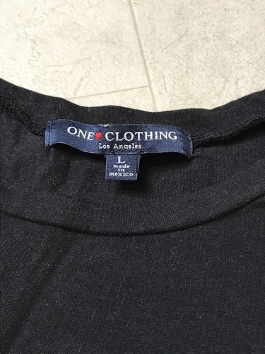 One Clothing Damen Shirt Gr. L Schwarz Young Fabulous Happy Ärmellos LA ❤️ - Bild 4 von 7