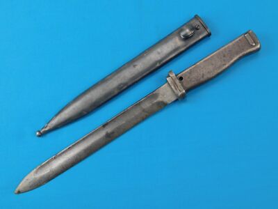 German WW1 Ersatz Mauser K98 Full Metal Bayonet Fighting Knife w/ Scabbard