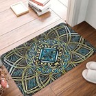Mandala Pattern Non-slip Doormat Bath Mat Mandala Abstract Earth Design Floor