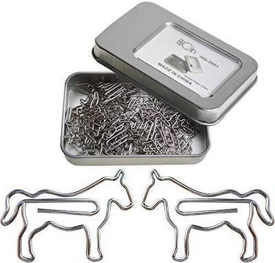 Cute Paper Clips Horse, Animal Shaped Page Marker for Office School Supplies - 