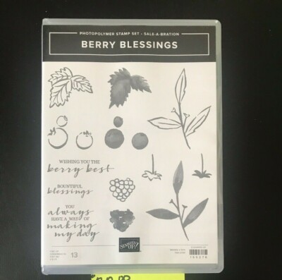 Stampin' Up, Brand New - retired.  Berry Blessings. FREE SHIPPING