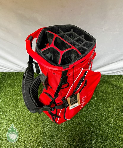 New 2022 Callaway Shadowfuse Golf Cart Carry Bag Firered Cascata - Picture 6 of 8