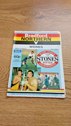 Bradford Northern Rugby League Programmes 1971 - 1993 - Picture 98 of 141