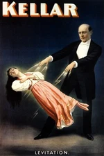 Magic Magician Kellar Illision Girl Levitation Vintage Poster Repro FREE S/H