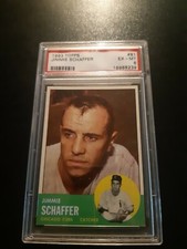 1963 TOPPS NO. 81 JIMMIE SCHAFFER CHICAGO CUBS PSA 6 