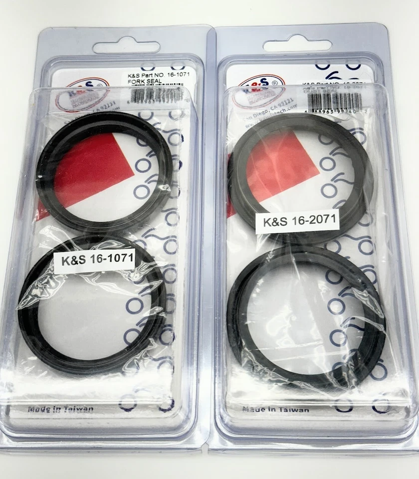 Kit de sellado de horquilla y polvo para Yamaha YZ125 YZ250 YZ250F YZ450F 2004-2022 K&S 16-1071 Foto 2 de 3