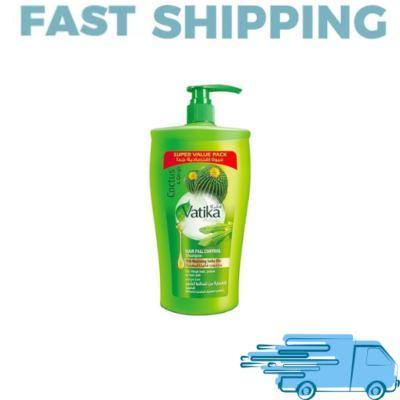 Vatika Cactus & Gergir Shampoo Hair Fall Control,For Weak , Prone Hair 600  ml