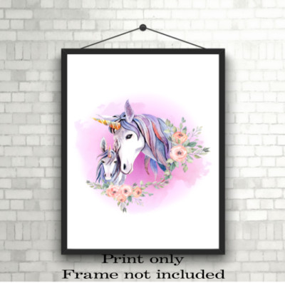Unicorn A3, A4 or A5 Wall Art Poster Photo Print Picture Gift *UNFRAMED ...