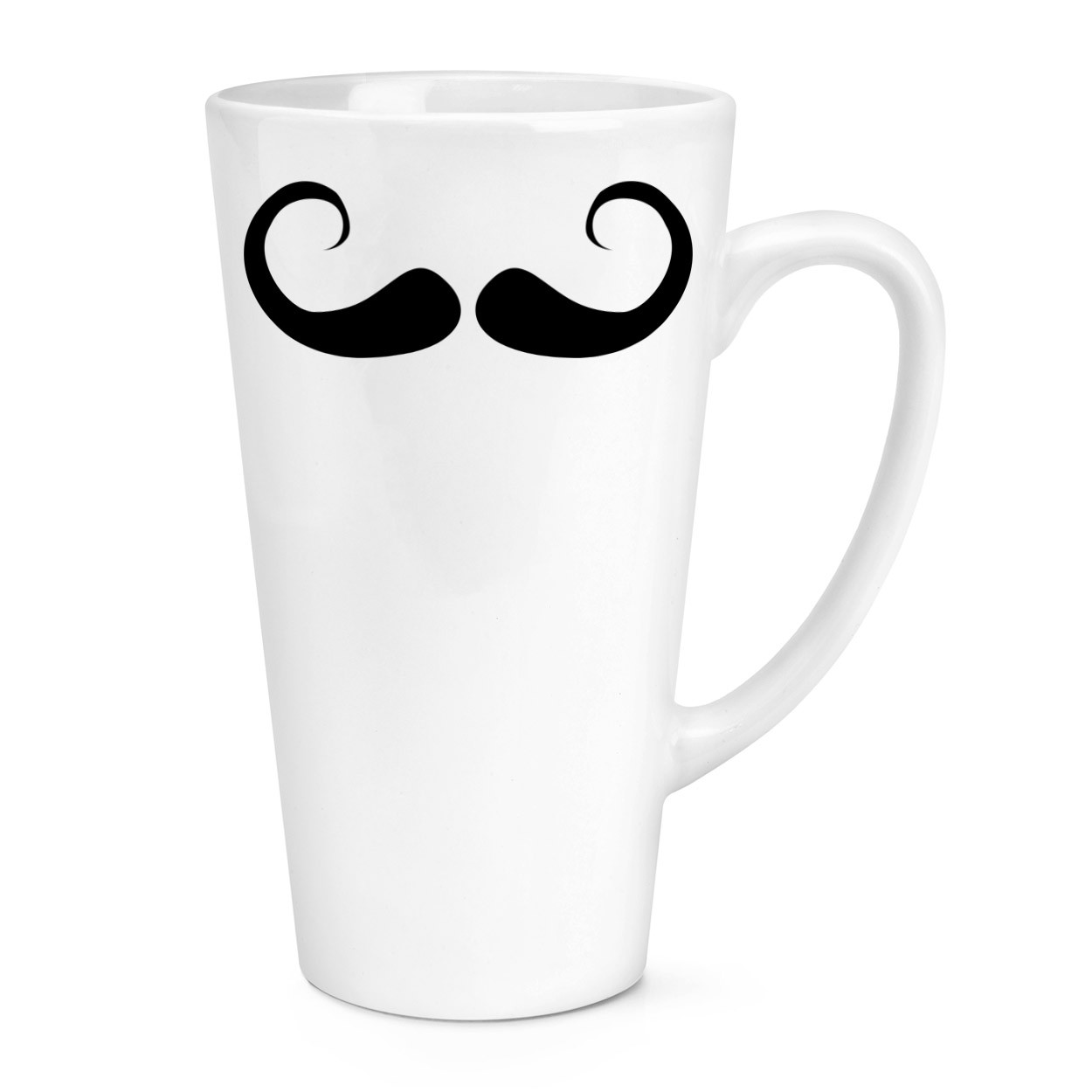 Imperial Moustache 17oz Large Latte Mug Cup - Funny Mens Hipster Beard