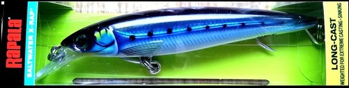 SEÑUELOS DE PESCA RAPALA AGUA SALADA X RAP FUNDICIÓN LARGA SXRL 12 cm color HDBSRD - Imagen 1 de 2