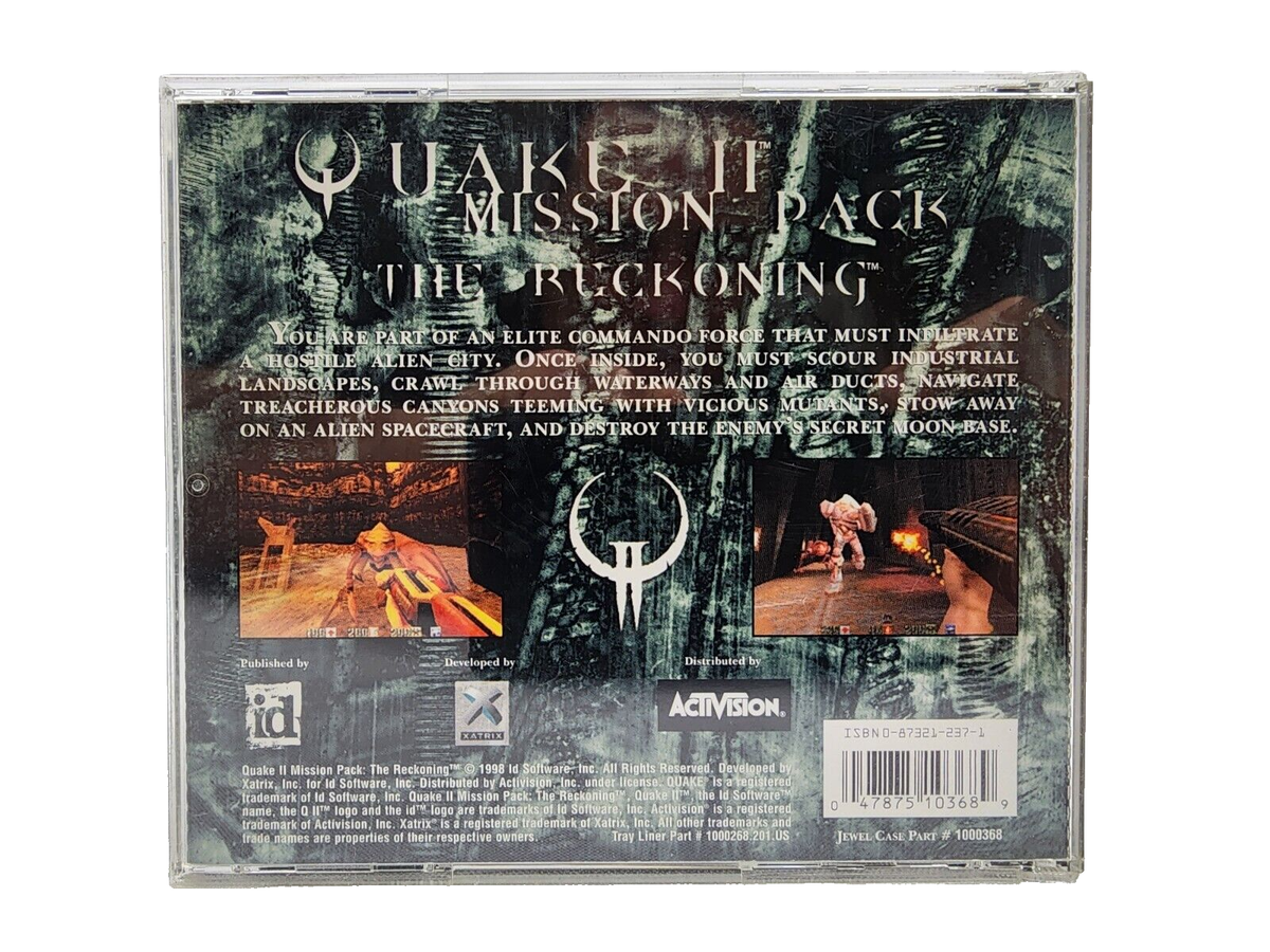 Quake 2 Mission Pack: The Reckoning (PC) CD-ROM | eBay
