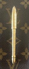 Louis Vuitton Ballpoint Pen Gold Color Agenda Ladies Purse Pen Vintage