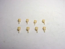 VIBRATOR REPLACEMENT DRIVER HEADS . 8 FLESH COLORED INJECTION MOLDED PLASTIC