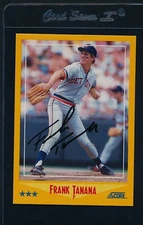 1988 Score #490 Frank Tanana Tigers Signed Auto *42014