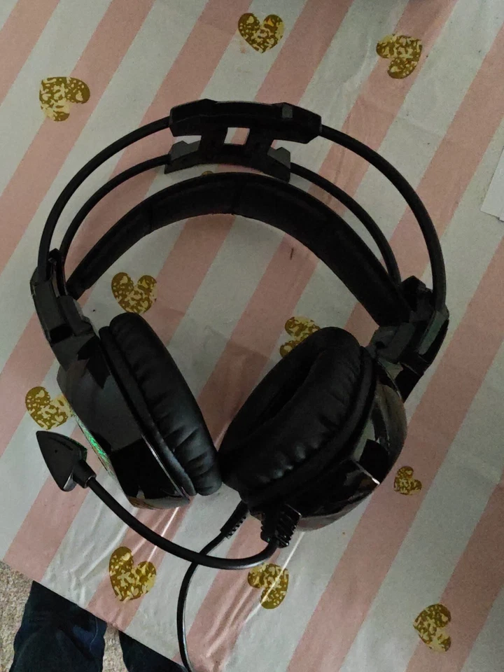 SADES SA-913 Surround Sound Headset Noise Reduction Micr PC USB NEW - Bild 2 von 4