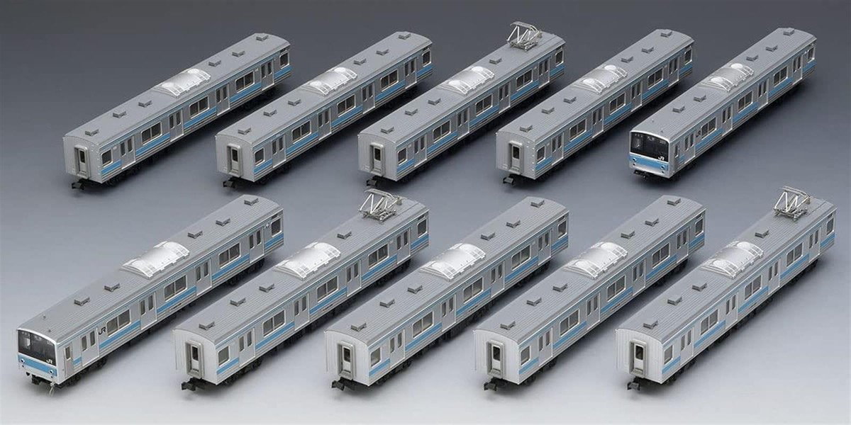 鉄道テーマ 青い電波時計Keihin-Tohoku Line TOMIX N Gauge JR 205 Series Keihin Tohoku Line Set Railway Model
