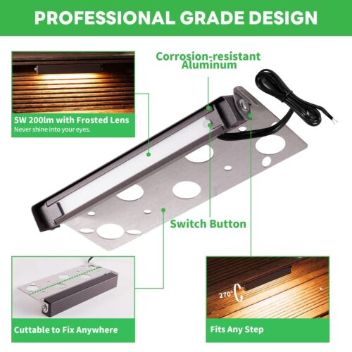 LED Hardscape Lights, RGBCW 12V AC/DC Low Voltage Step Lights Waterproof Colo... - Picture 5 of 7