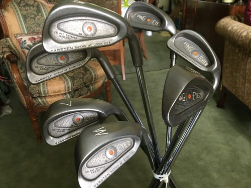 PING Eye 2 Iron Set Orange Dot 5-8,W Original ZZ Lite Steel Shafts & PING Grips - Picture 4 of 12