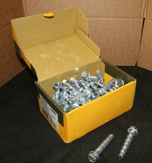DeWalt Powers PFM1411380 1/2" x 3" ScrewBolt Package of 50 Concrete