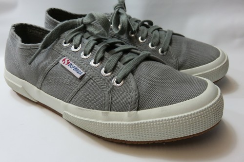 Superga Gris Zapatillas de lona para mujer Talla 8.5 Ancho Medio Usado En  Excelente Condición | eBay