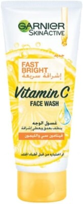 4x Garnier Skin Active Fast Bright Face Wash With Vitamin C And Lemon (100ml)