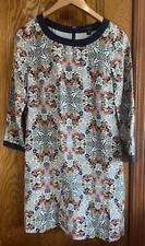 J Crew Dress Womens 0 Misty Fog Floral Silk Shift Midi 3/4 Sleeve Back Zip 07484