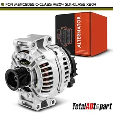 Alternator for Mercedes-Benz	W204 C300 X204 GLK350 150A 12V CW 6-Groove Pulley