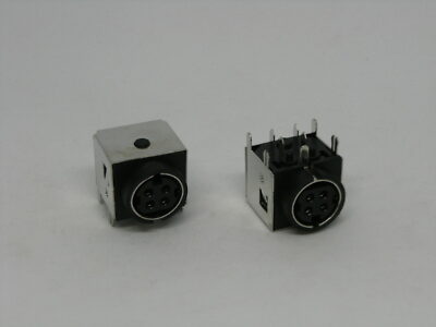 2x DIN 4 Pins S Terminal Female Jack Socket Power Plug Connection Port DIN-422