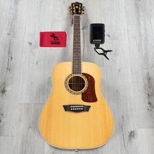 Washburn Hd30s Heritage Series Acoustic Guitar Solid Spruce Top W/ Tuner & Cloth