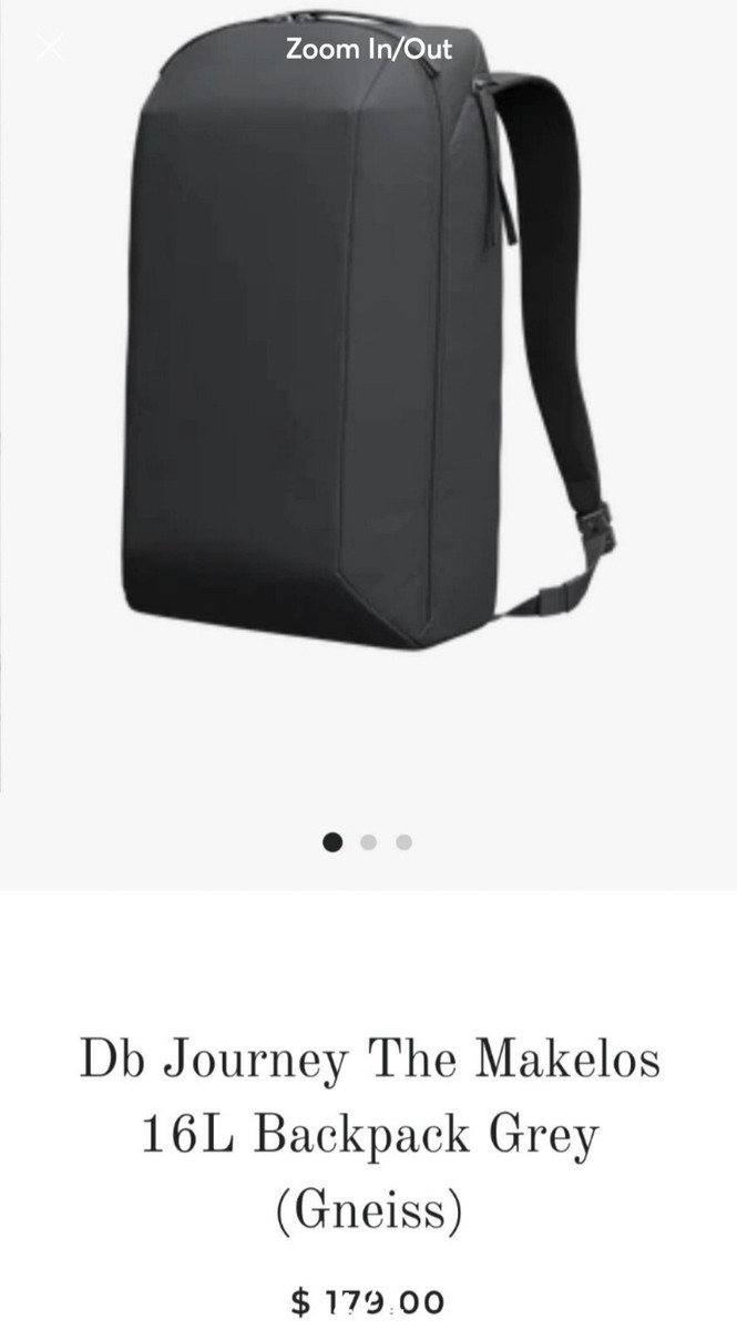 DB Journey The Makelos 16L Backpack Travel Carry On NEW With Tags* Freya 1st Generation Backpack 16L Gneiss | Db Journey US main image 3