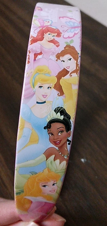 Lot 4 Girls Headband Plastic Pink Disney Princess - Image 4 of 4