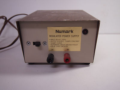 Vintage Numark Electronics Regulated Power Supply
