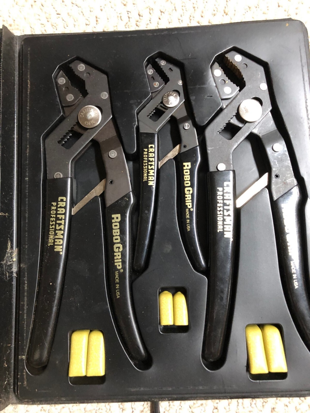 Craftsman Professional 945191 Robo Grip Three Piece Set Pliers w/ Robo Guards eBay