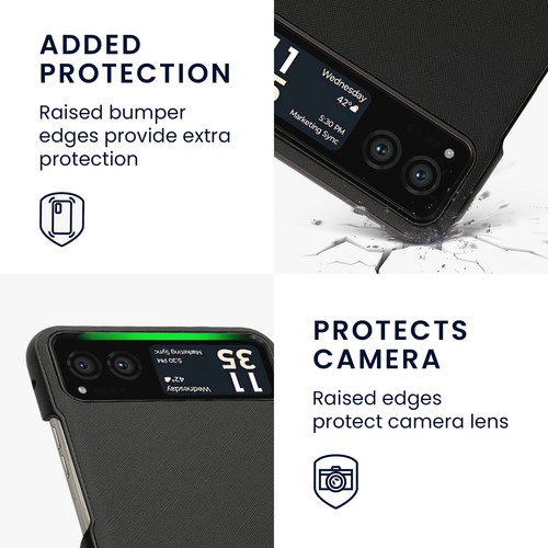 Custodia Compatibile con Motorola Razr 40 Razr 2023 - Cover Similpelle - Photo 3/9
