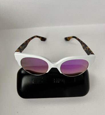McQ by Alexander McQueen MQ0048SA White Avana Pink New Women\'s Sunglasses McQ by Alexander McQueen MQ0048SA White Avana Pink New  main image 4