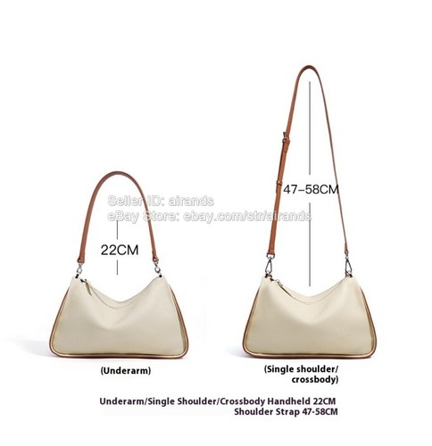 Elegante Bolso de Hombro de Cuero Blanco Grande para Mujer Trabajo Viaje Asa Superior Cartera - Imagen 3 de 23