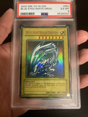 2002 Yugioh Starter Deck Kaiba Blue-Eyes White Dragon SDK-001 PSA